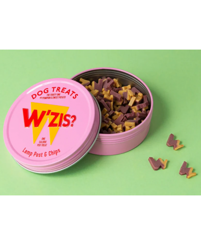 W'zis Lamp Post & Chips 50g Tin of Dog Treats